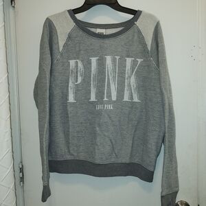 Victoria's Secret PINK Gray Knit Top